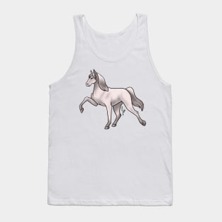 Horse - Tennessee Walker - White Tank Top